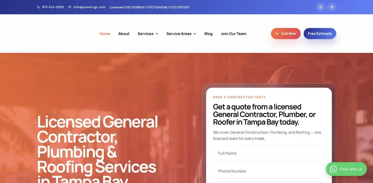 Power Contractor Group – Website Built From the Ground Up